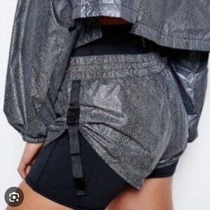 FP Movement Shiny Snake Print Shorts, Small Like New.